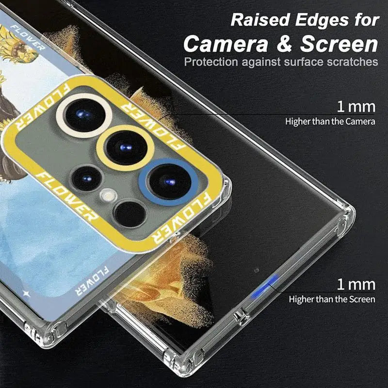 Butterfly Girl Flower Case for Samsung Galaxy S24 Ultra S20 FE S21 S22 Plus S23 Ultra 5G S23 FE Note 20 Ultra Transparent Soft