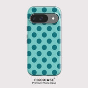 Fcicicase Anti Fall Matte Phone Case For Google Pixel 10 9 Pro XL 7A 9 8 10 Pro 10A 8A Circular Dots Print Shockproof Cover