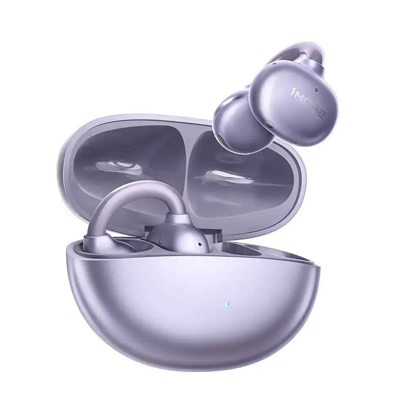1More Open Ear Bluetooth Earbuds Wireless Ear Clip S21 Bluetooth 6.0 LDAC Wireless Hi-Res Audio Earphones IPX5 26H Battery Life