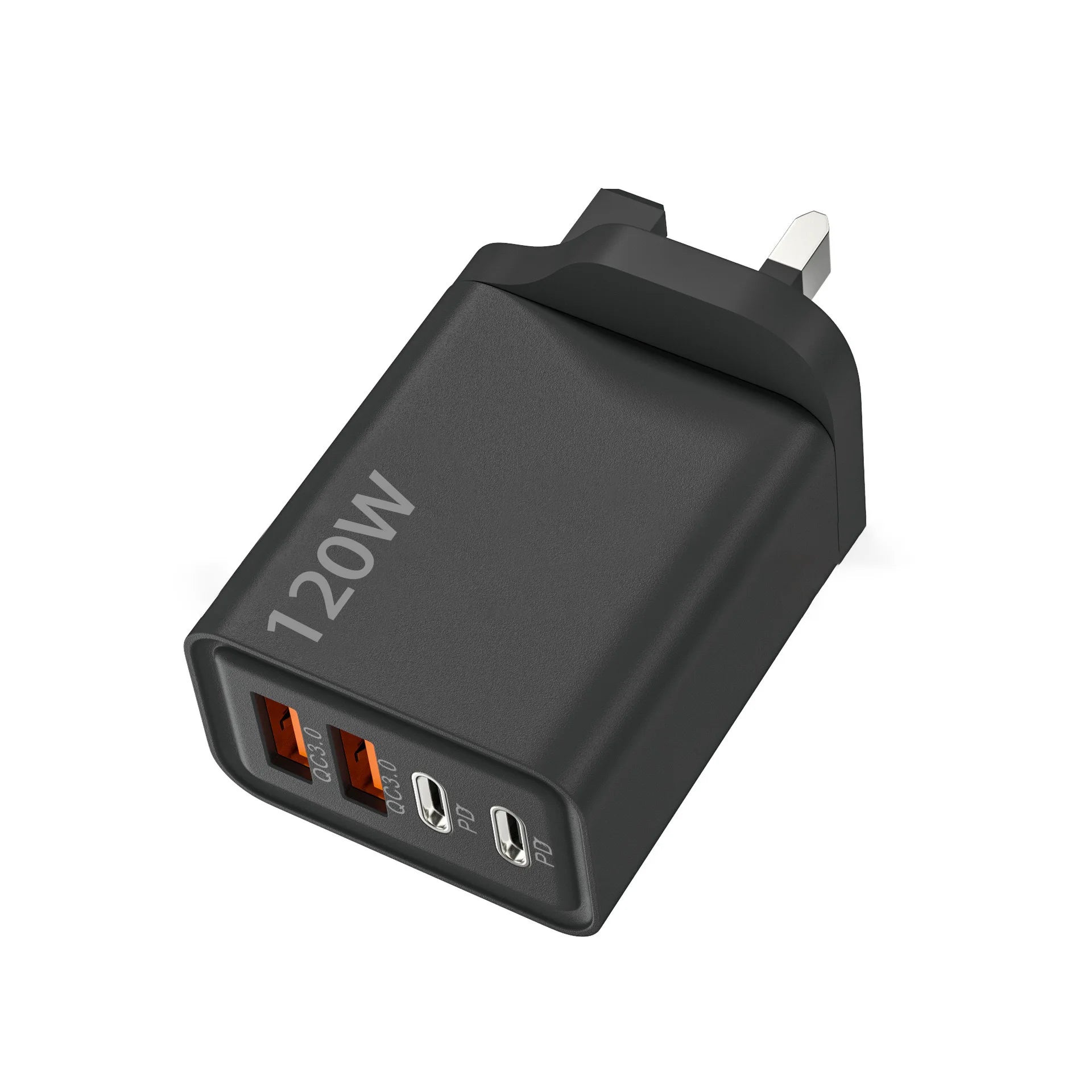 Total 120W 1/2/3 Pcs Fast Charger Type C Quick Charge 3.0 USB Charger Adapter For iPhone Samsung Xiaomi PD Fast Charging Plug
