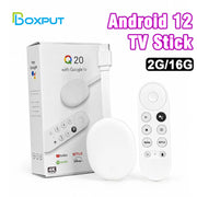 BOXPUT Q20 4K HDR TV Stick Allwinner H618 Android 12 Dual‑Band WiFi6 Android TV Launcher Streaming Player Bluetooth Voice Remote