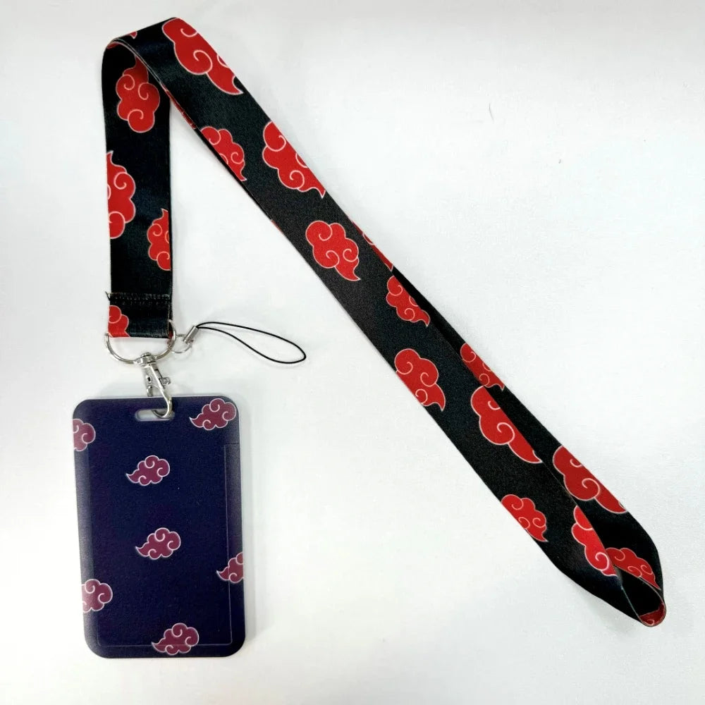 Lanyards Keychain Animated Cartoon Badge Holder ID Credit Card Pass Hang Rope Lanyard For Keys Anime Accessories Gifts