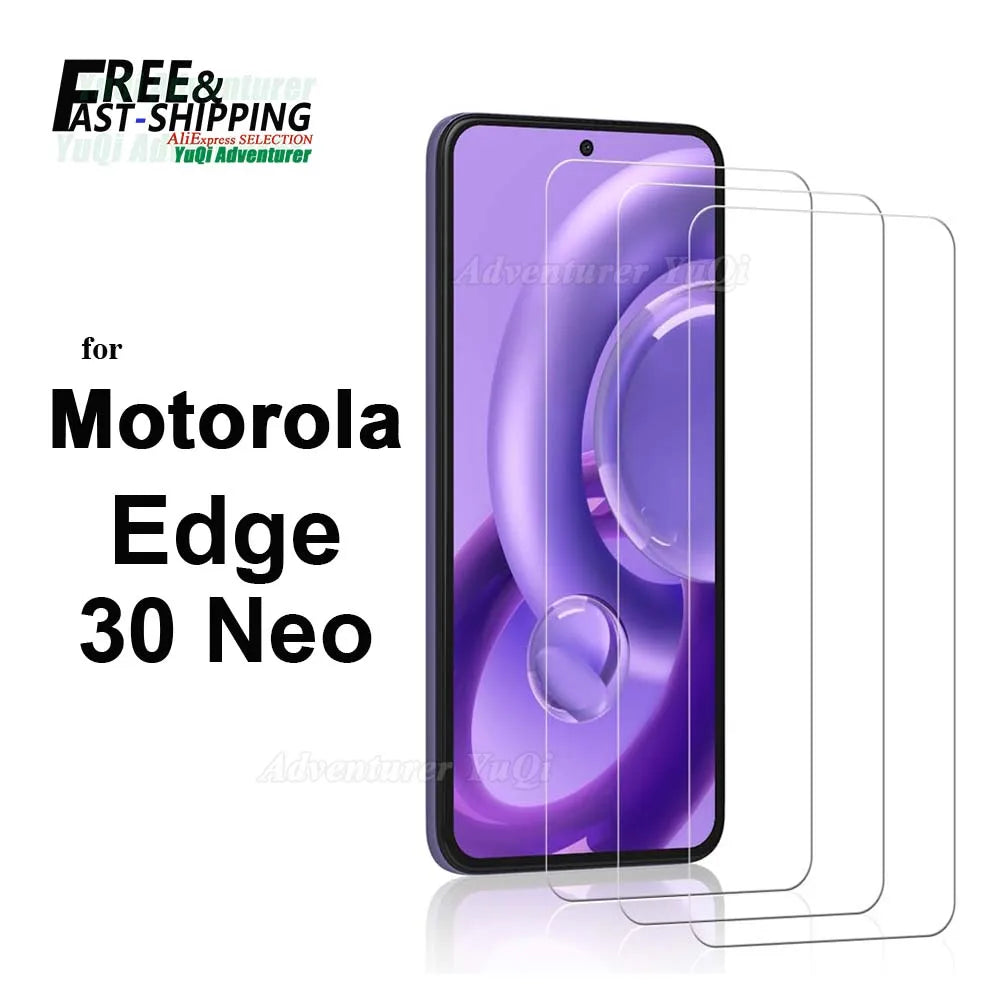 Screen Protector For Motorola Edge 30 Neo 6.28 inch Tempered Glass HD Crystal  mica 9H Anti Scratch Case Friendly High Aluminum
