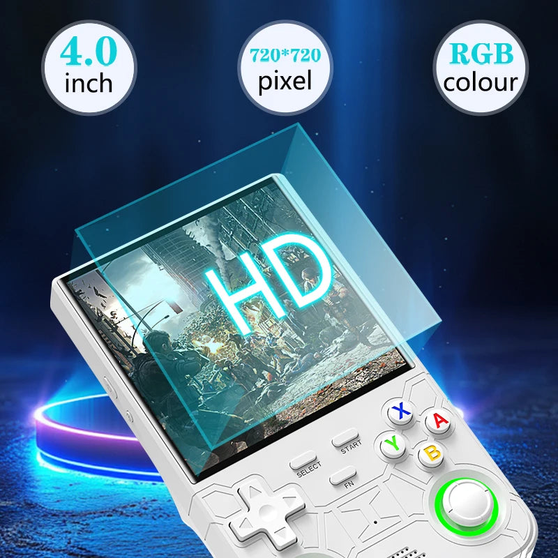 R36 Ultra Handheld WIFI Game Player 4 Inch IPS Screen Open Source Retro Video Player 64G/128G Memory Games