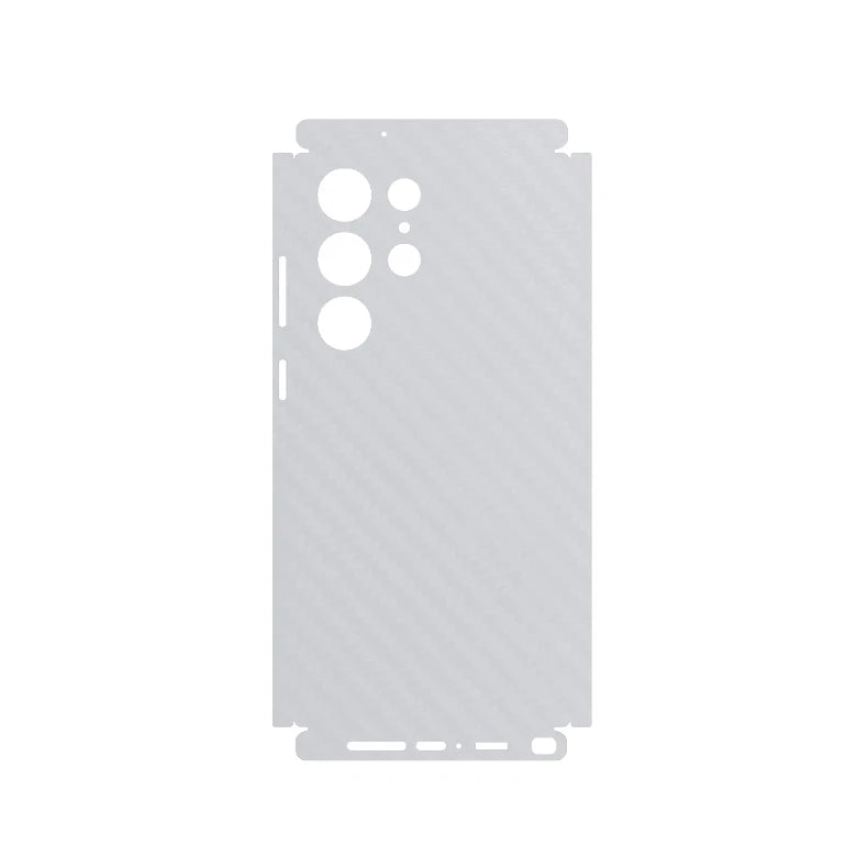 3D Carbon Fiber Skin Grain Full Body Phone Protector Sticker For SAMSUNG GALAXY S23 Ultra S23 Plus S25 S24 Back +Sides Wrap Film