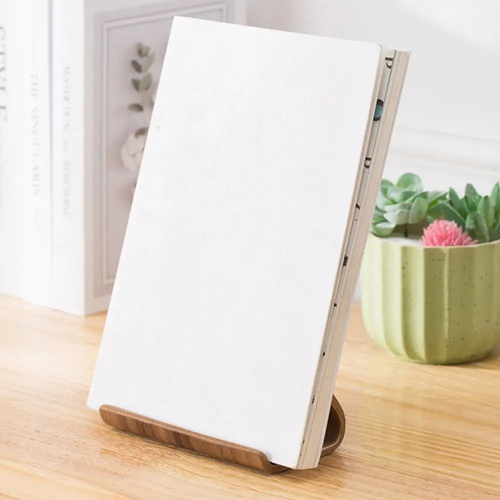 Creative Wood Mobile Phone Holder Portable Elegant Tablet Holder Crafts Durable Wooden Phone Bracket Tabletop Decoration