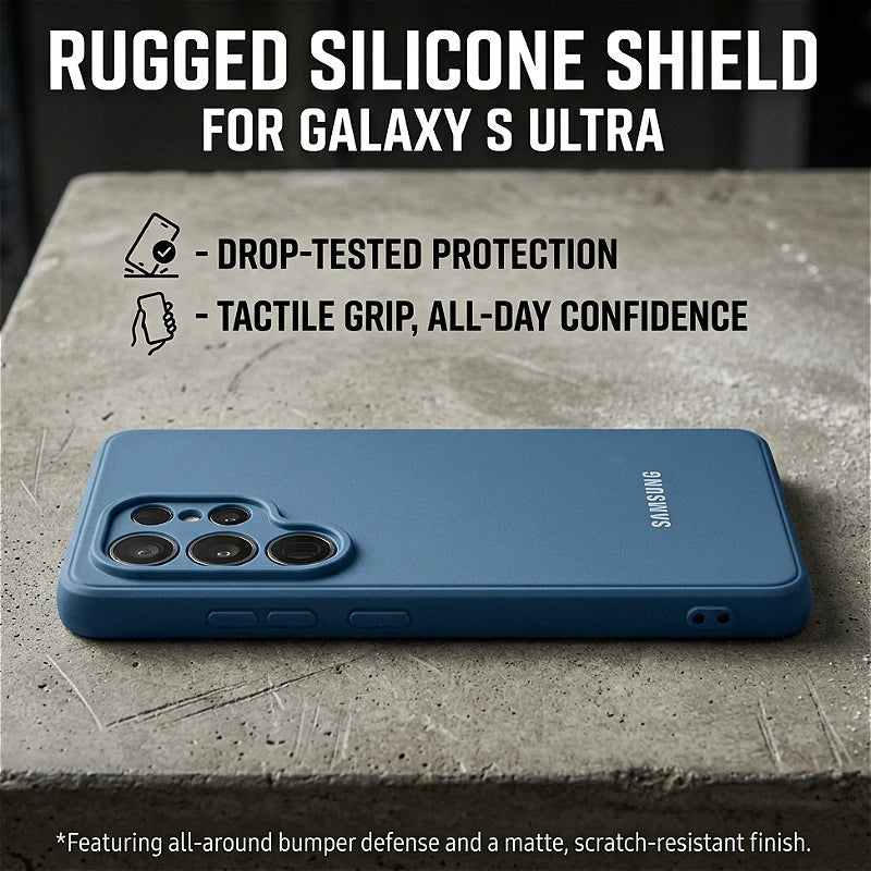 For Samsung Galaxy S26 S25 S24 S23 S22 S21 S20 Ultra Plus FE S25Edge Case Soft Liquid Silicone Cover Ultra Thin Phone Back Cover