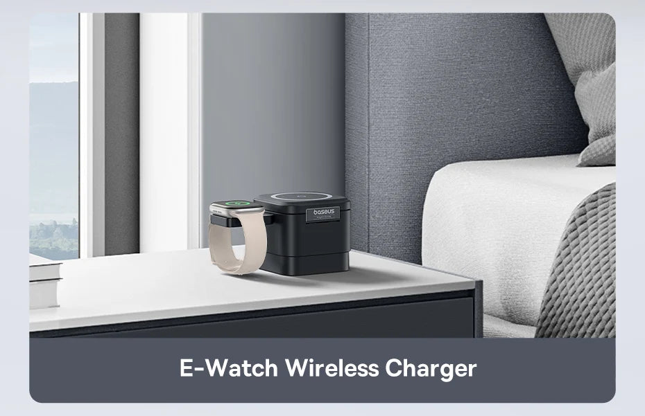 Baseus 3 in 1 Magnetic Wireless Charger Stand 15W Fast Wireless Charging 25W Desktop Dock Station For iPhone16 15 14 13 Airpod