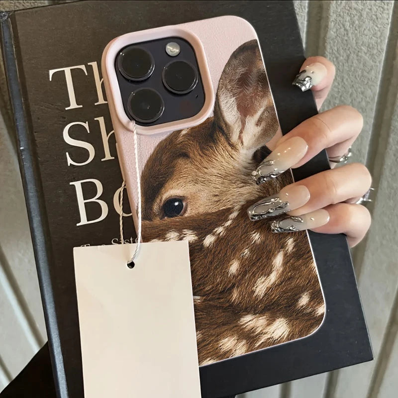 Cute Fawn Deer Protective Phone Case for iPhone 17-11 Series Pro Max & Plus – Stylish & Durable