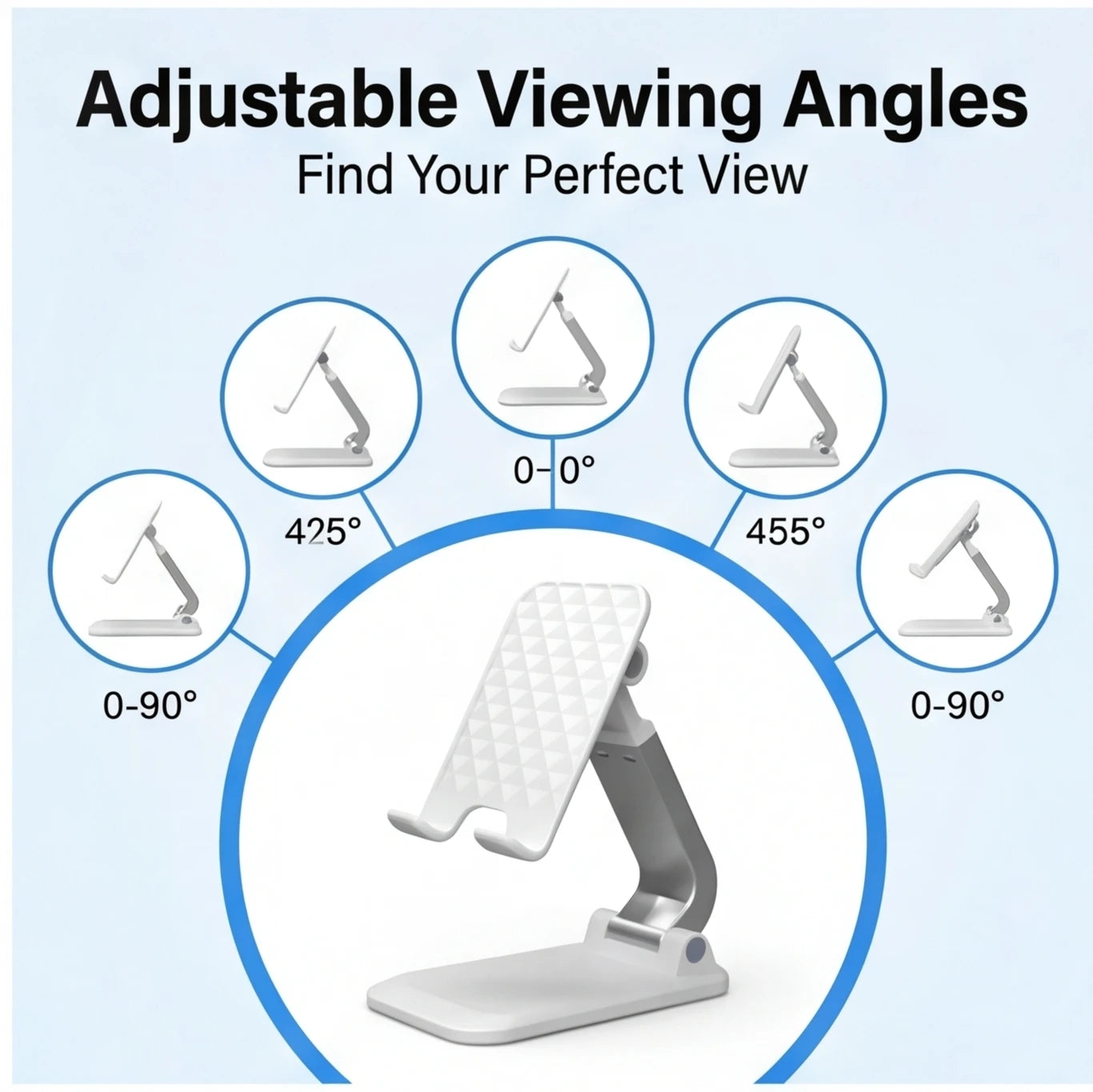 Desk Mobile Phone Holder Stand for iPhone iPad Xiaomi Adjustable Desktop Tablet Holder Universal Table Cell Phone Stand