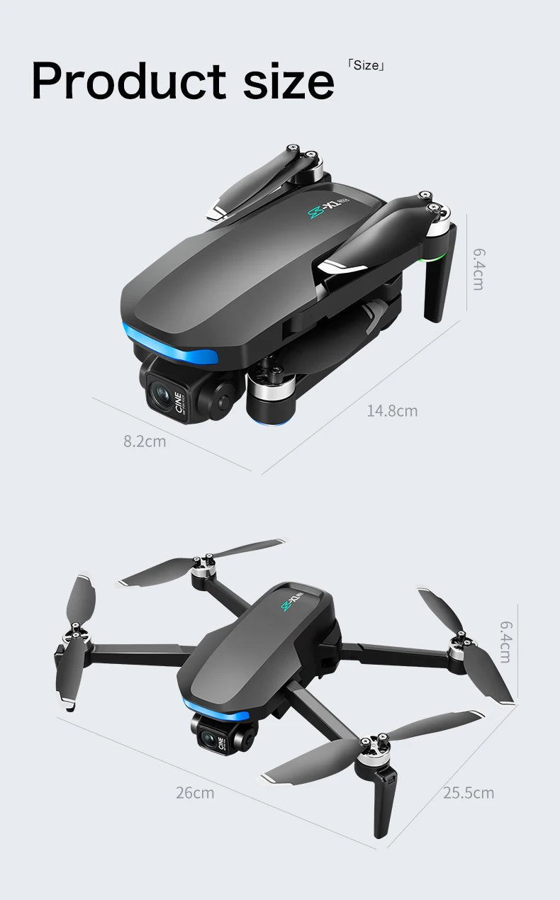 Original S-X1 Drone Aerial Photography Wide Angle Dual Camera WIFI FPV Professional With Brushless RC Foldable Quadcopter Toy