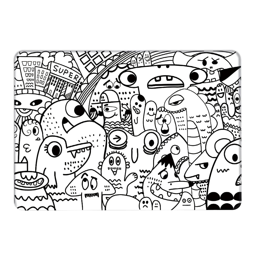 Print Laptop Case For Macbook air 13 2025 Case M2 M3 M4 Chip Model A3240 Cover for Air 15 M4 2025 A3241 M3 M2 15.3 Case