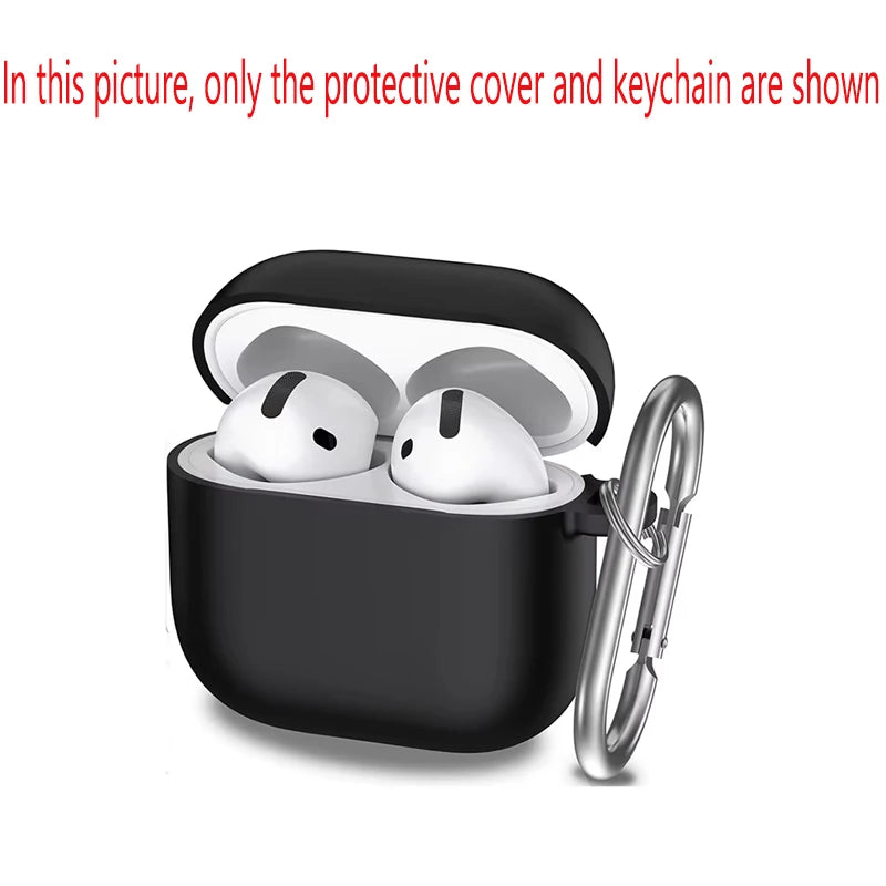 Silicone earphone case For Apple AirPods 4 Case Wirless hesdphones Earbuds case with   hook