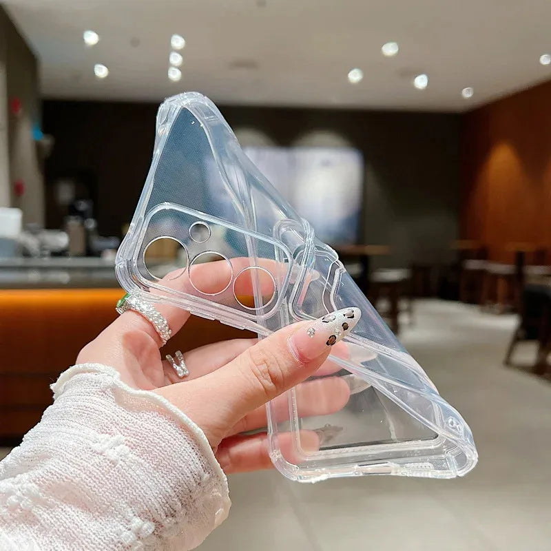 For Samsung Galaxy S23 S23FE FE S23Ultra Ultra S23Plus Plus S23+ + S22 S21 S20 S30 S10 Clear Card Slot Bag Case Soft Cover Capa