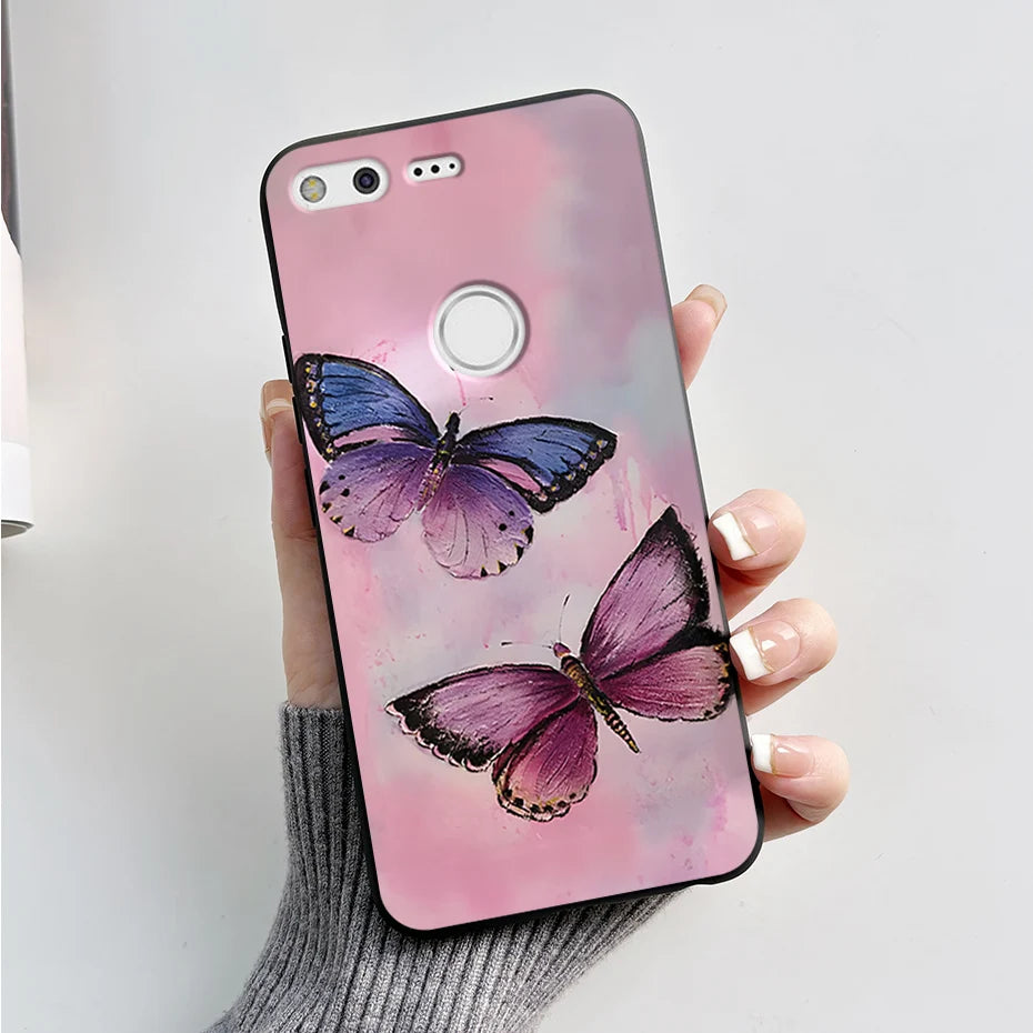 For Google Pixel XL Phone Case Cute Cartoon Soft Silicone Protect Cover Coque For Google Pixel 1 XL Pixel1 1XL Bumper Case Funda