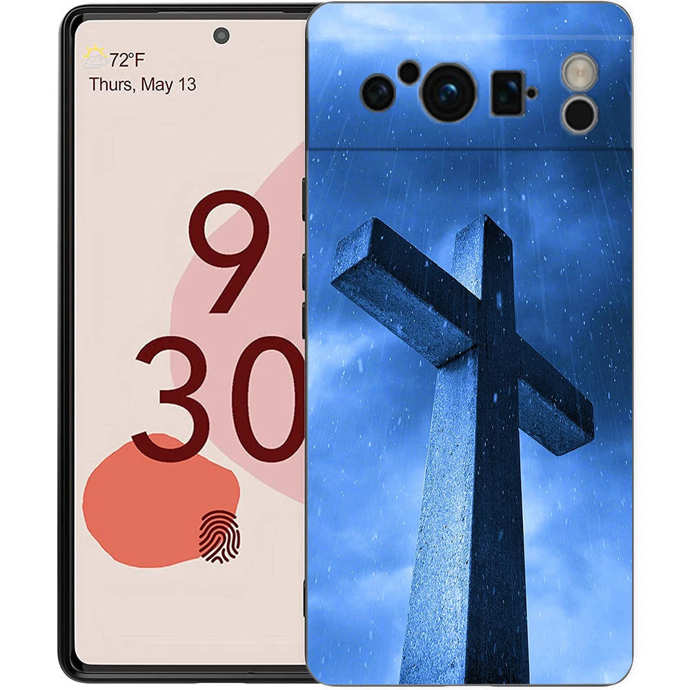 Faith Christian Religious Jesus Clear For Google Pixel 9 8 7 6 7A 6A Pro Shockproof Soft TPU Cover Pixel 9 Pro XL Phone Case Bag
