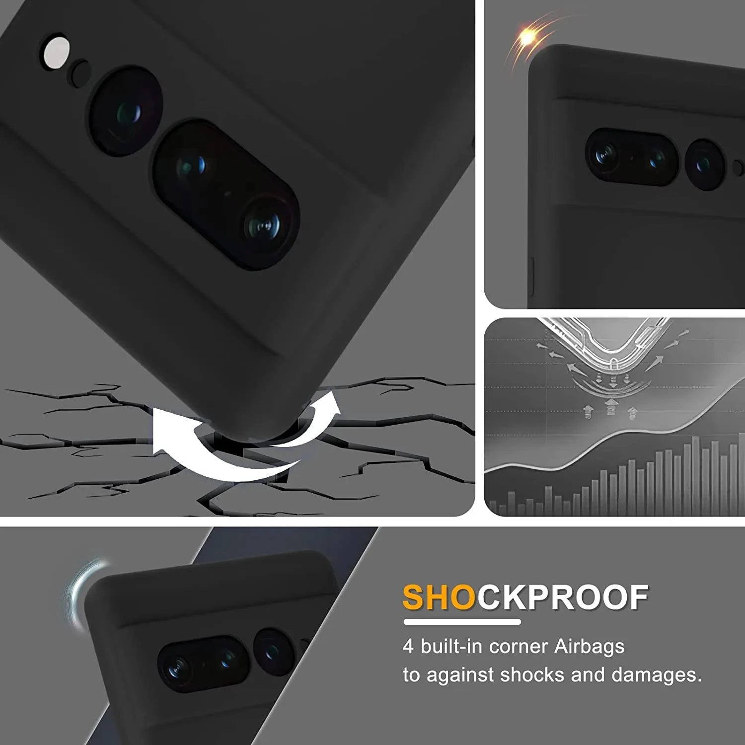 For Google Pixel 8A Case Pixel 10 Pro 7A 9 Cover Liquid Silicone TPU Soft Solid Color For Google Pixel 8 Shockproof Back Cases