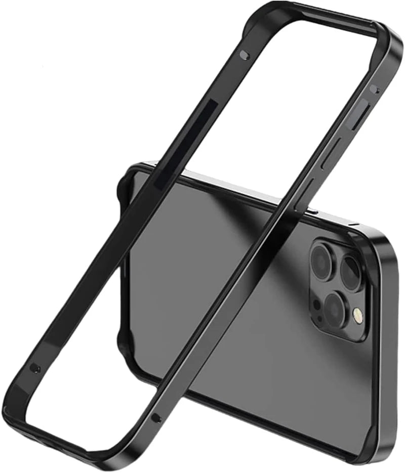 Aluminium Metal Bumper Frame Soft Inner Silicone Case for IPhone 15 14 13 11 16 Pro Max 12 Mini Plus XR X IPones Slim Hard Cover