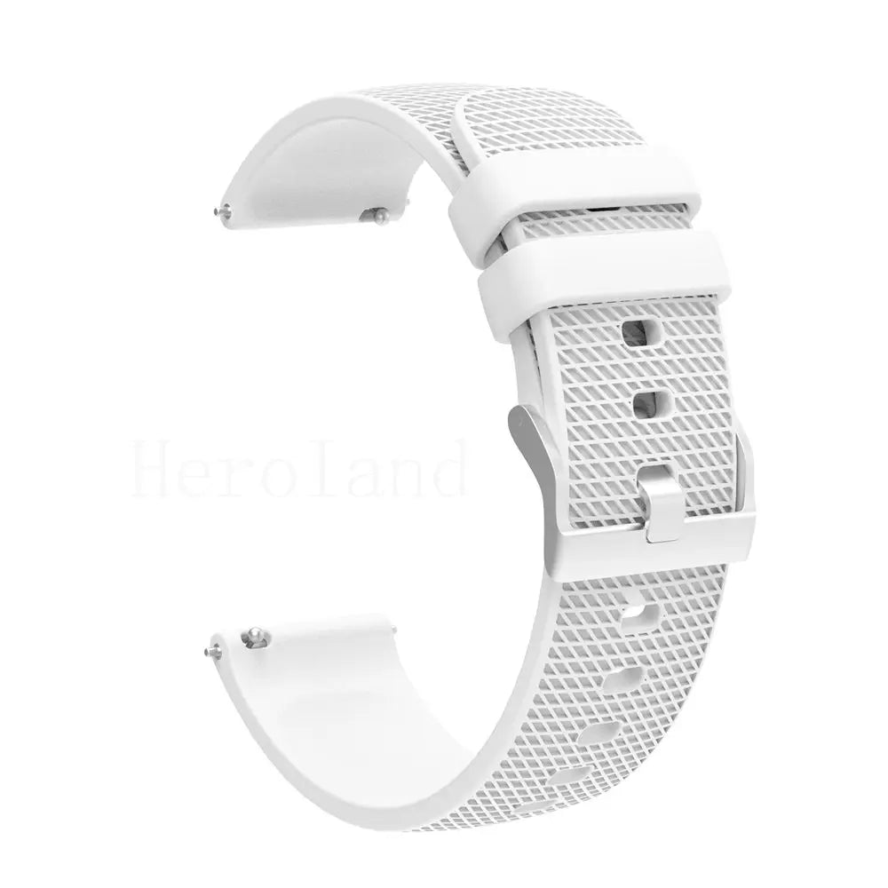 Premium Silicone Watchband WatchStrap Silicone Bracelet Quick Release Rubber Strap WristBand 18mm 20mm 22mm Width Replacement
