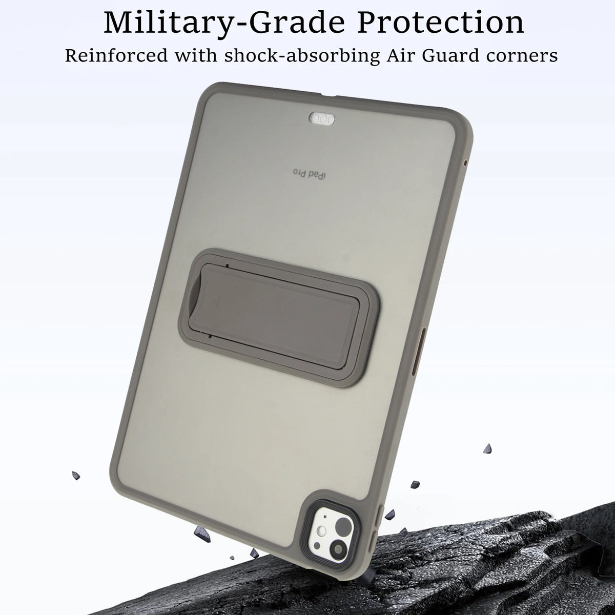 Matte Stand Case For iPad Pro Air 4 5 6 7 8 9th 10th Generation Cases 2024 Translucent 10.2 10.9 11 12.9 13 Mini Kickstand Cover