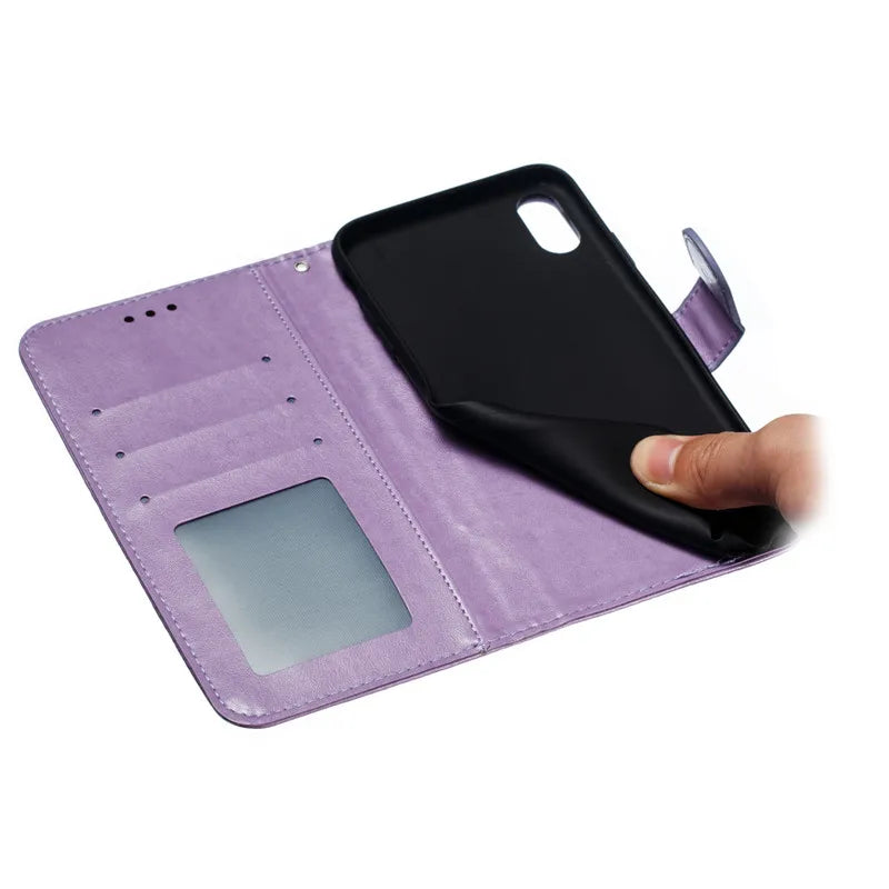 Luxury Leather Wallet Case For Samsung Galaxy S26 S25 Edge S24 Ultra S23 S22 S21 S20 FE S10 S9 Plus Flip Stand Phone Card Cover
