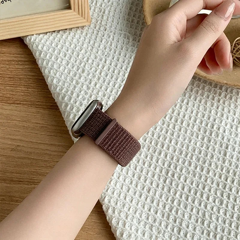 Nylon Loop Strap for Apple Watch Band 46mm 40 44 45mm 41mm  Breathable Bracelet for IWatch Series 11 10 9 8 7 Ultra3 2 49mm band