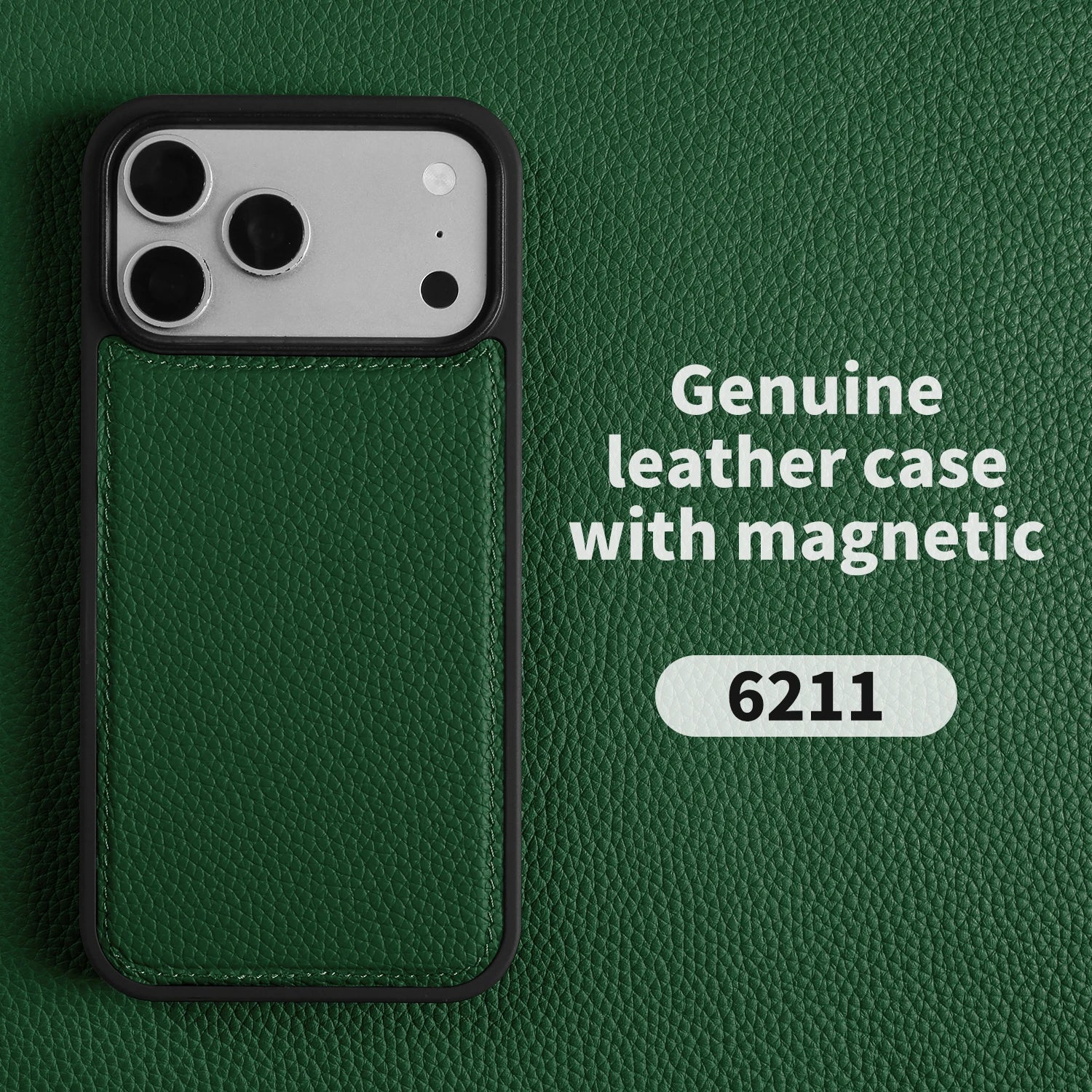 Premium Lychee Genuine Leather Case For iphone 17 Pro Max 17e 16e Air 14 13 12 11 15 16 Pro Max Phone Back Cover Case Coque Capa