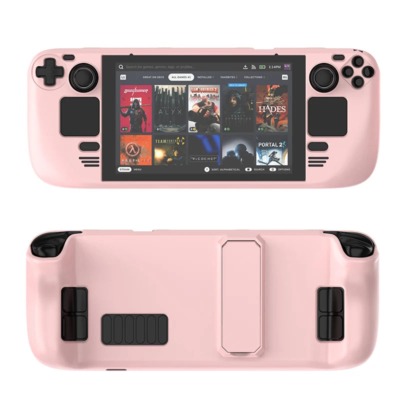 Protective Cover Case for Steam Deck,Controller Colorful Protective Case Hard Shell with Stand