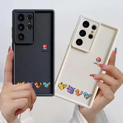 Cute Pixel P-Pokemons Case for Samsung Galaxy S26 Ultra S21 S25 S23 FE S24Ultra S24 Plus S25 Edge S22 S20FE Phone Cover