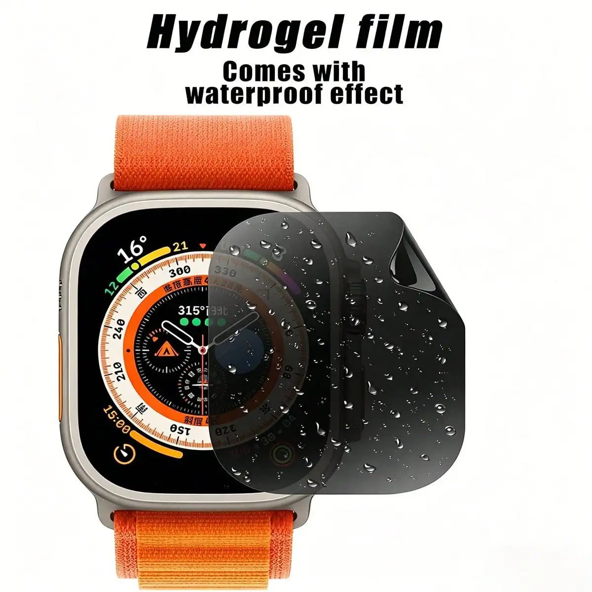 5Pcs Privacy Hydrogel Screen Protector For Apple Watch 49mm 46mm 45mm 44mm 42mm 40mm 38mm