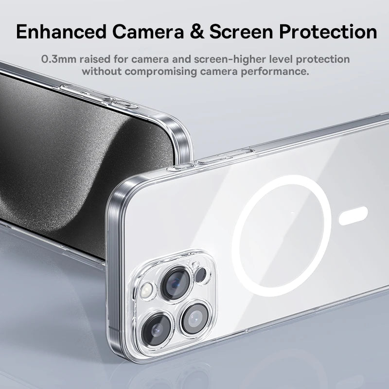 Baseus Magnetic Case for iPhone 17 16 15 14 Pro Max for MagSafe Wireless Charging PC Case for iPhone 13 12 11 Pro Max Funda Case