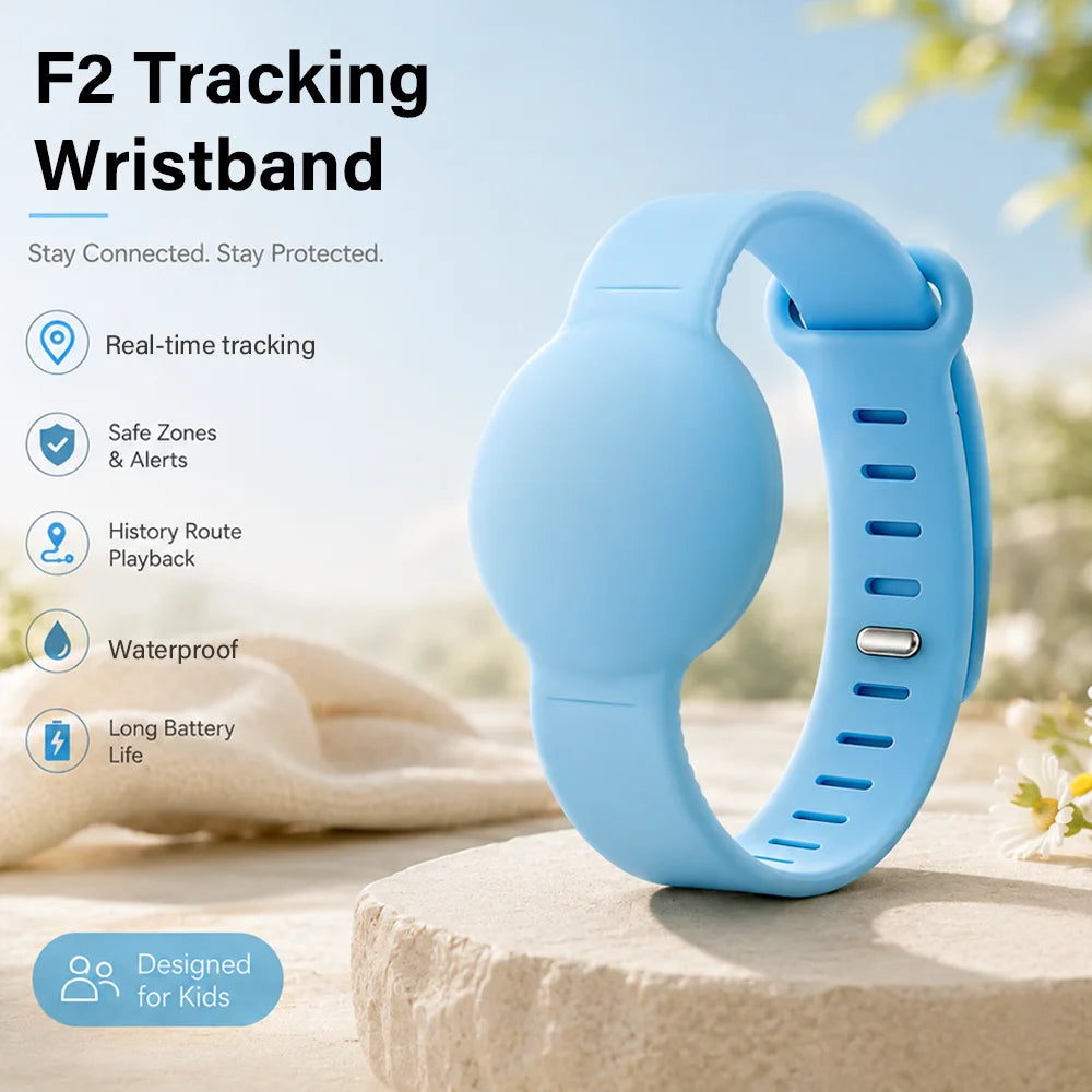 LAXASFIT GPS Tracker 180-Day Standby Global Positioning Location History Find My Device Anti-Lost Alarm for Kids Pets