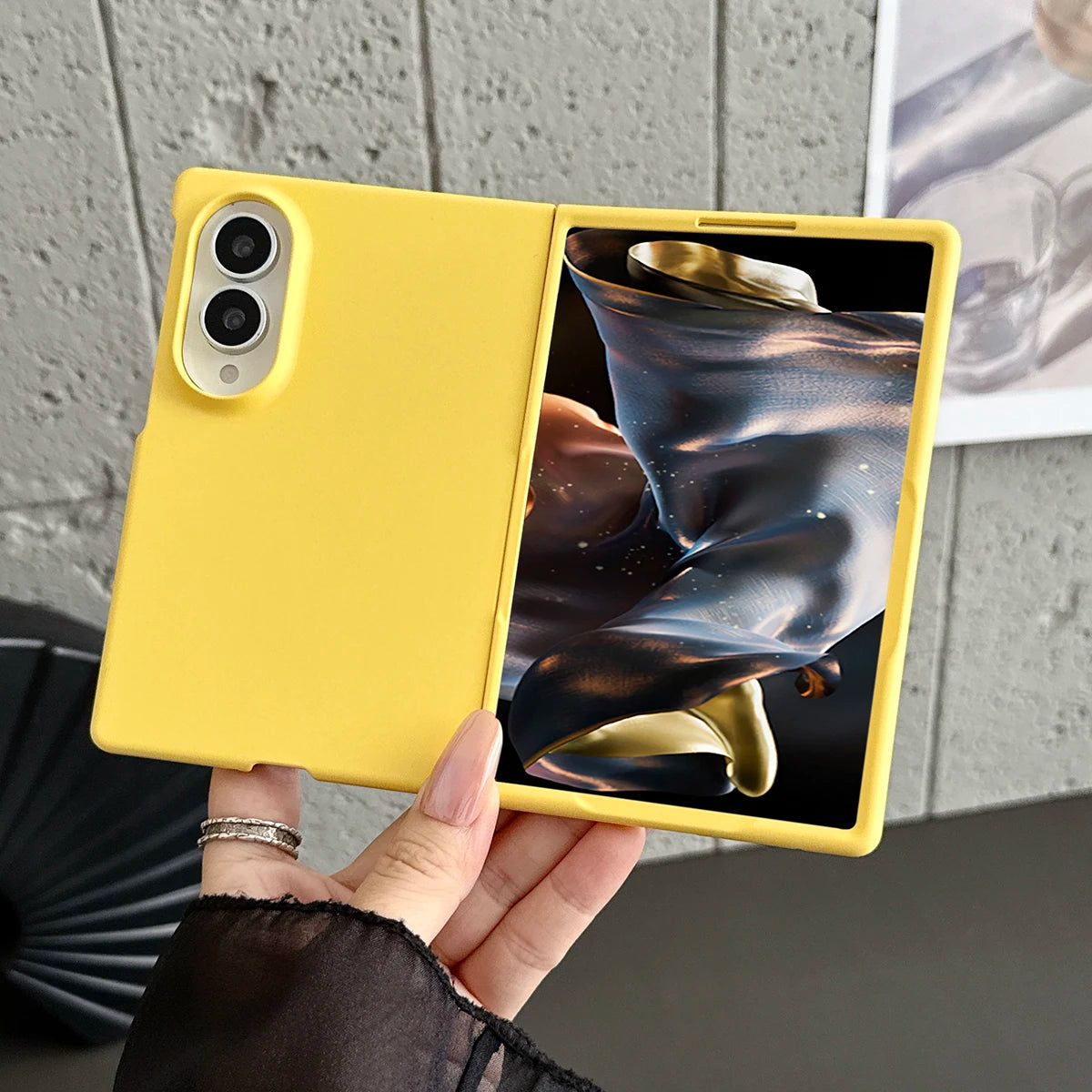 Candy Color Hard PC Back Cover Case for Samsung Galaxy Z Fold 8 Shockproof Protective Phone Shell