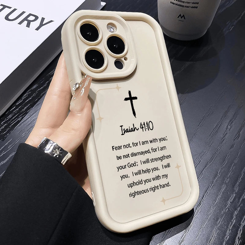 Christian Bible Book Pattern Silicone Phone Case For Samsung Galaxy S25 Ultra S24 FE S23 Plus S22 S21 S20 A15 A55 A54 A35 Cover