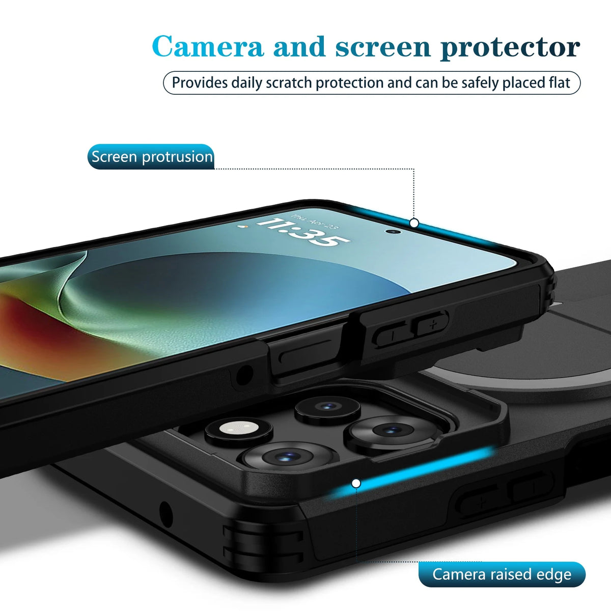 New Armor Bumper Shockproof Phone CaseFor Motorola G Play 2026 2025 Hard Cover Case For  MOTO G Power  G 5G EDGE 2024 G STYLUS