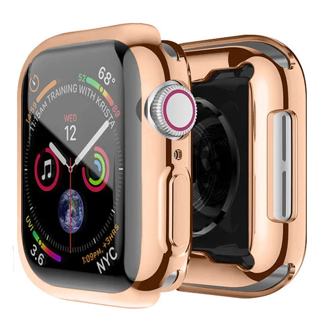 Screen Protector for Apple Watch Ultra 4 3 2 49 41 44 40 45 46 42mm TPU Bumper Cover Case for iWatch Series 11 10 12 9 8 7 SE 6
