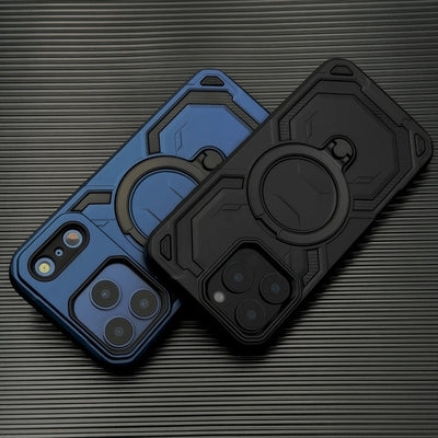 Shockproof Armor Magnetic Matte Case For iPhone 18 17 16 15 14 13 12 Pro Max 17E 16E For Magsafe Charge Anti-fingerprint Cover