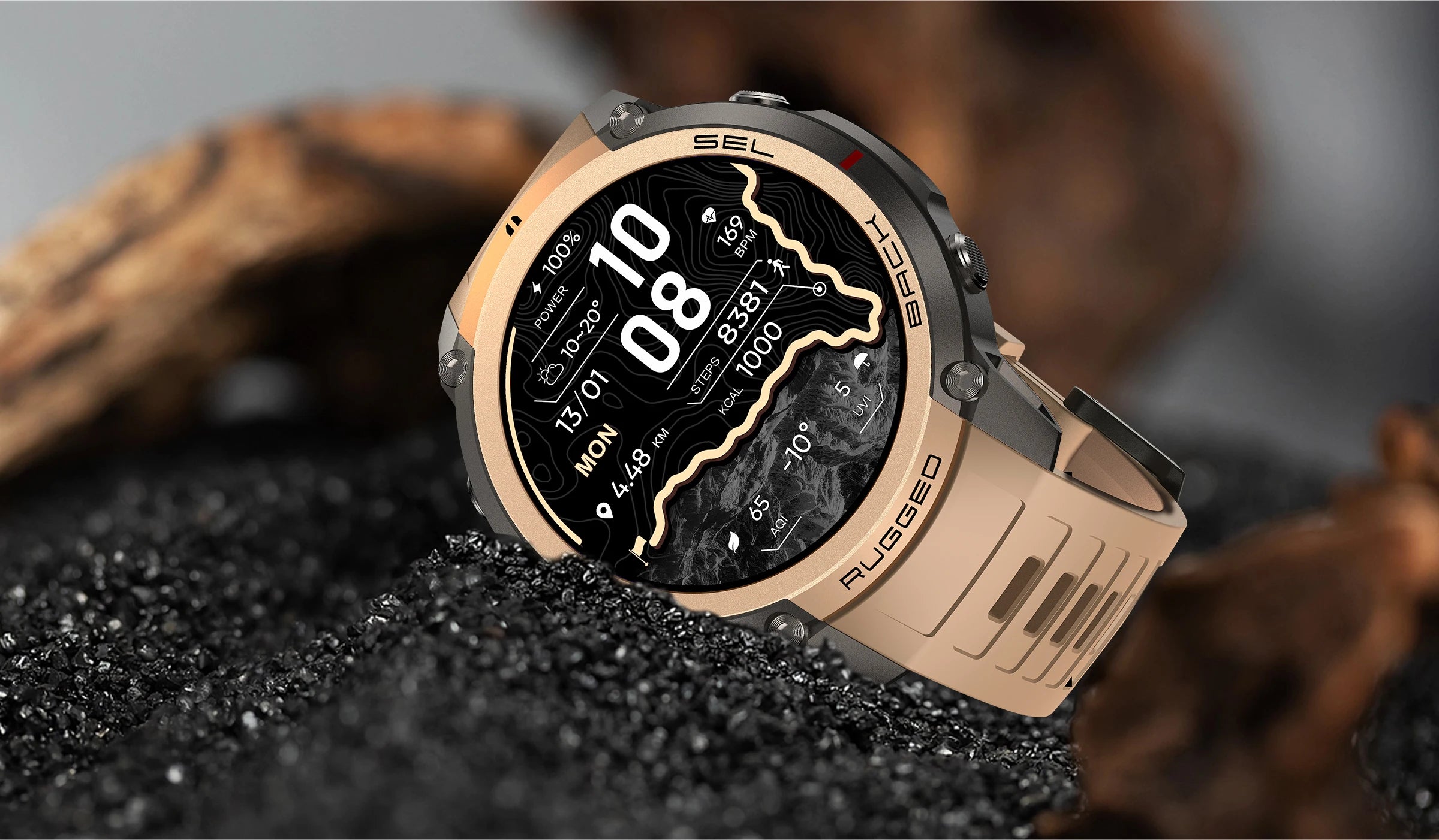 2026 Military Satellite Offline Map GPS Smart Watch Men 1.43''AMOLED Bluetooth Call Compass 5ATM Waterproof 170+Sport Smartwatch