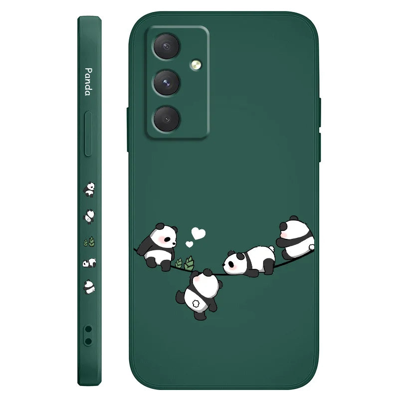 Baby Panda  Phone Case For Samsung Galaxy A37 A57 Liquid Silicone Cover