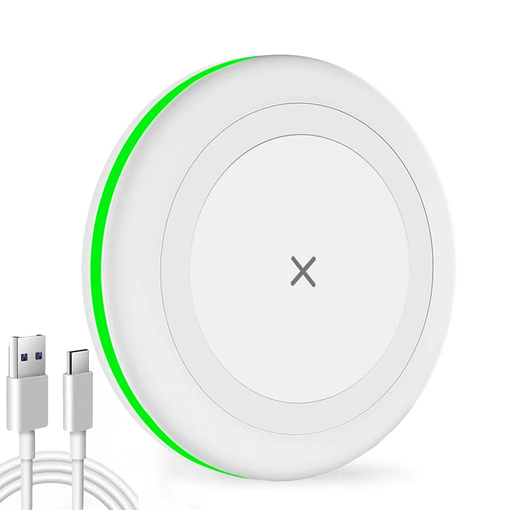 30W Wireless Charger For iPhone 17-12 Pro XS Max X XR Induction Fast Wireless Charging Pad For Samsung S Xiaomi Type C