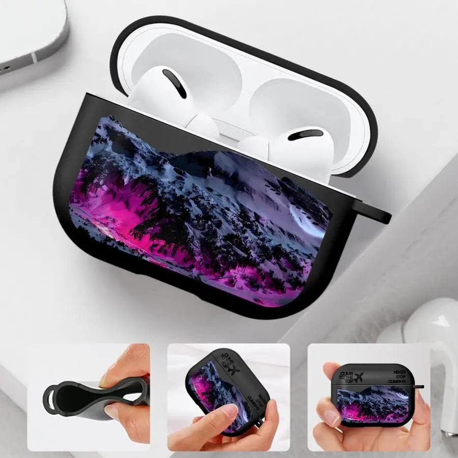 Snow Mountain Airplane Case For Airpods 1 Pro Pro3 Pro2 4 3 2 Earphone Cases Cover
