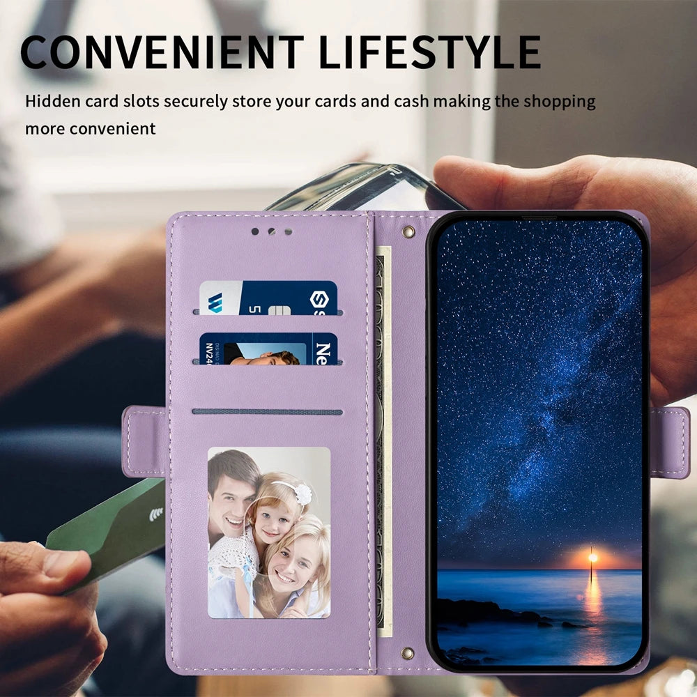 New Magnetic Flip Leather Wallet Card Case For Moto G Stylus Power Play GStylus GPower GPlay 2026 2021 2022 2023 2024 2025 4G 5G