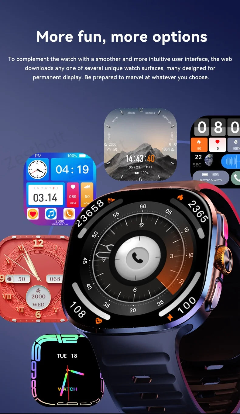 M99 4G 5G Full Netcom Smartwatch 2.4 inch Amoled Screen insert Sim Card GPS WIFI 190° Rotating Camera Game Android Smart Watch
