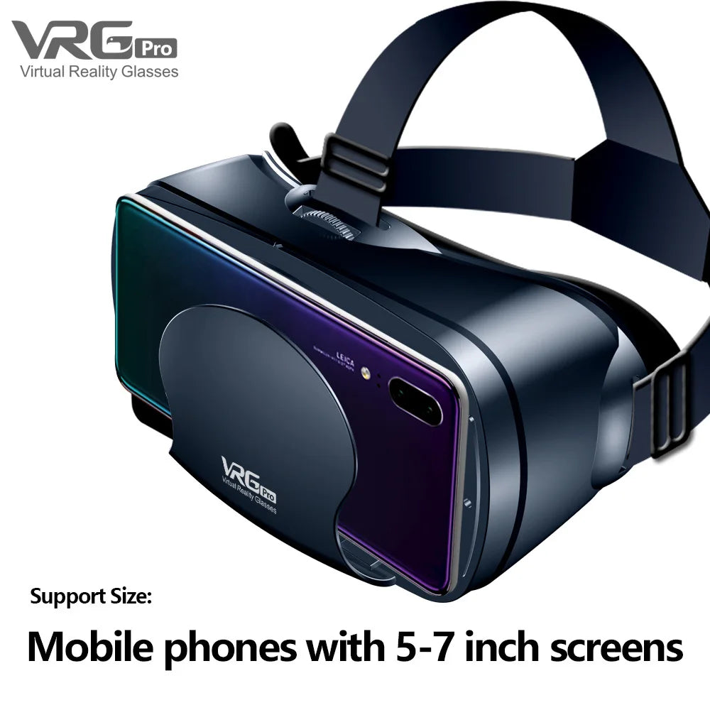 VRG Pro 3D Virtual Reality VR Glasses Devices Headset Viar Goggles Helmet Lenses Smart For Phone Smartphones Viewer Cell Devices