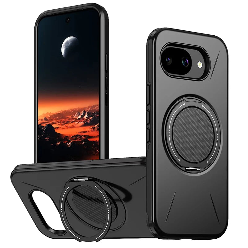 High Quality Solid Color Frosted Invisible Bracket For Magsafe Magnetic Phone Case For Google Pixel 10 9 Pro XL 10A Back Cover