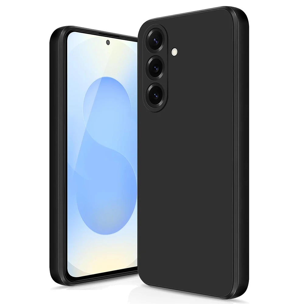 Square Silicone Soft Case For Samsung Galaxy S25 Edge S24 S23 S21 S20 FE S22 Ultra Plus Luxury Matte Back Cover Coque Fundas