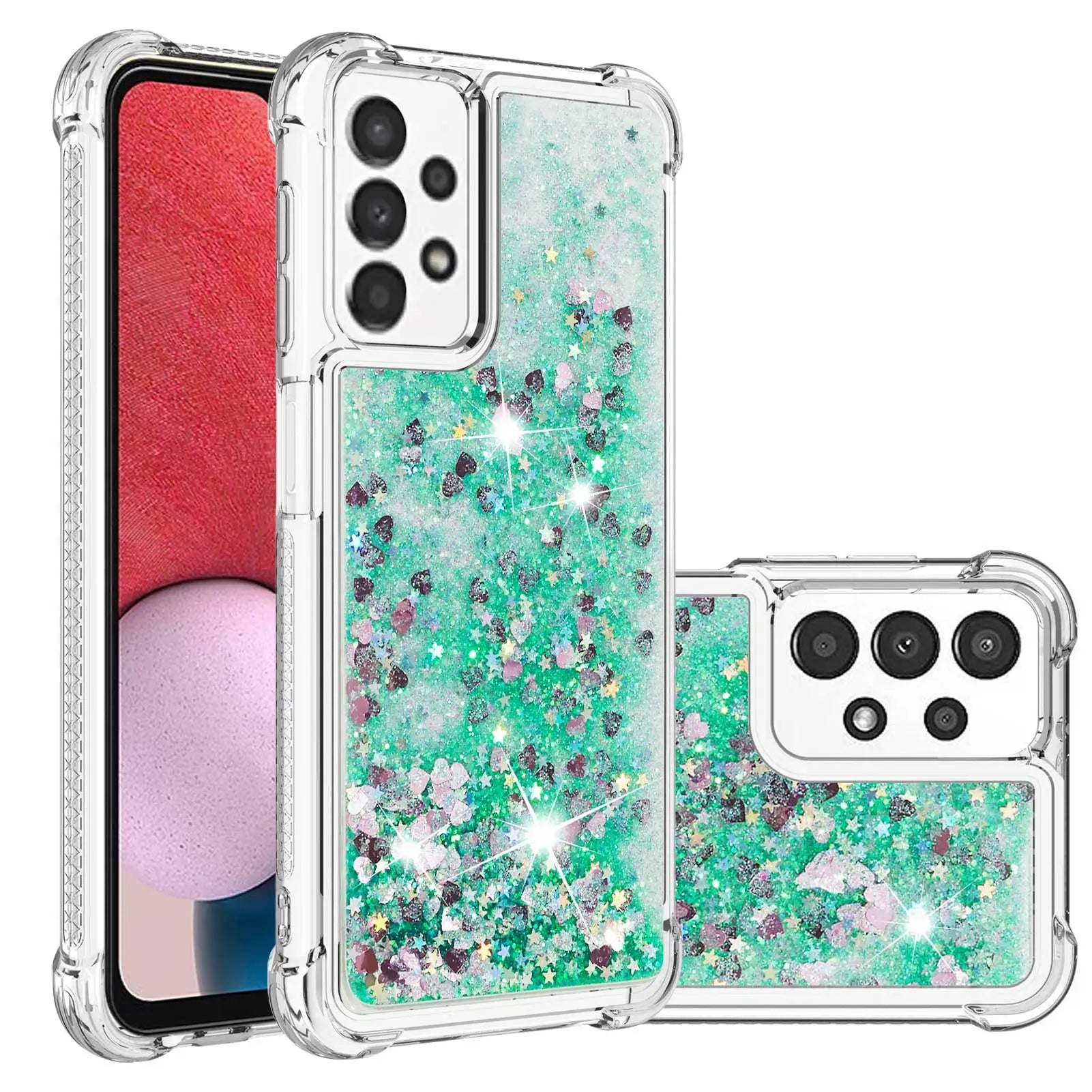 Glitter Liquid Quicksand Case For Samsung S24 Soft Cover For Galaxy S23 S22 Ultra S21 S10 S9 PLUS S20 S23 S21 FE Transparent
