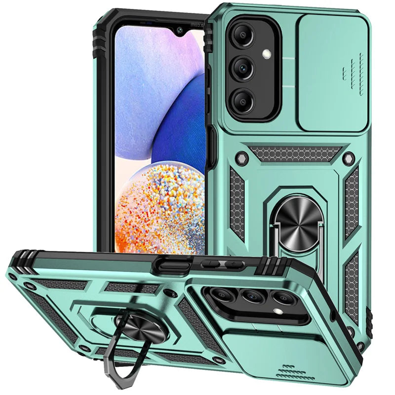 Slide Camera Lens Case For Samsung Galaxy A13 A23 A33 A53 A73 A22 A32 A52 A72 5G Armor Shockproof Coque For A04S M13 M23 M33 M53