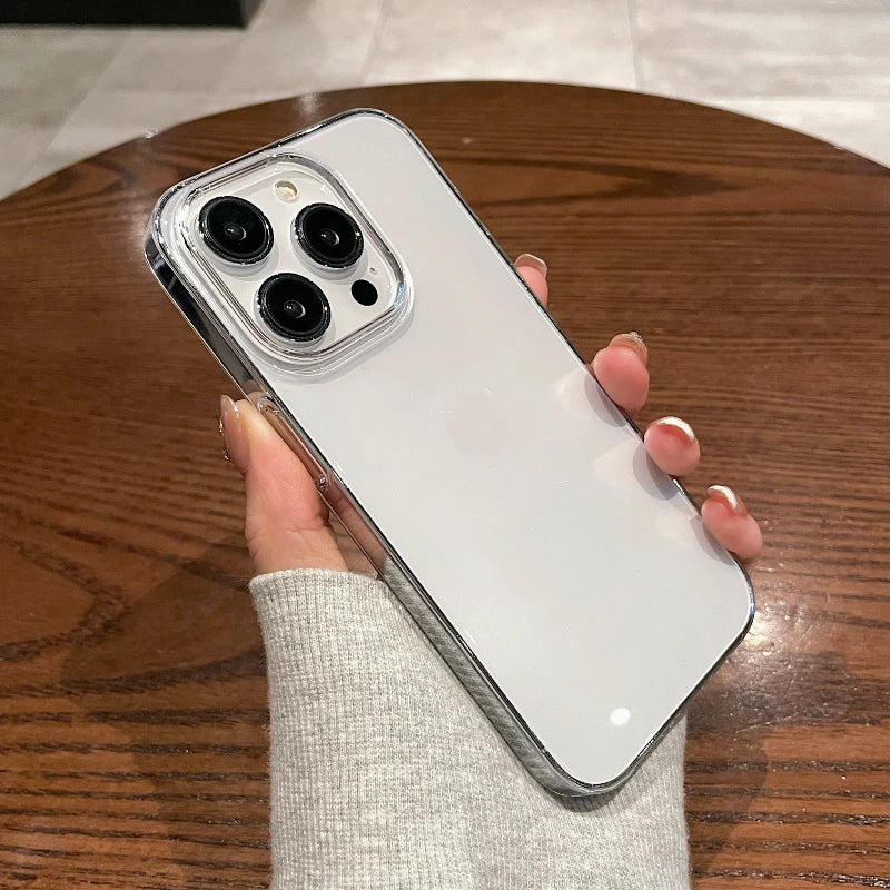 Ultra Thin Clear Phone Case For iPhone 11 12 13 14 15 16 17 Pro Max Air 8 7 Plus Mini X XR XS 6 5 Transparent Cover Accessories
