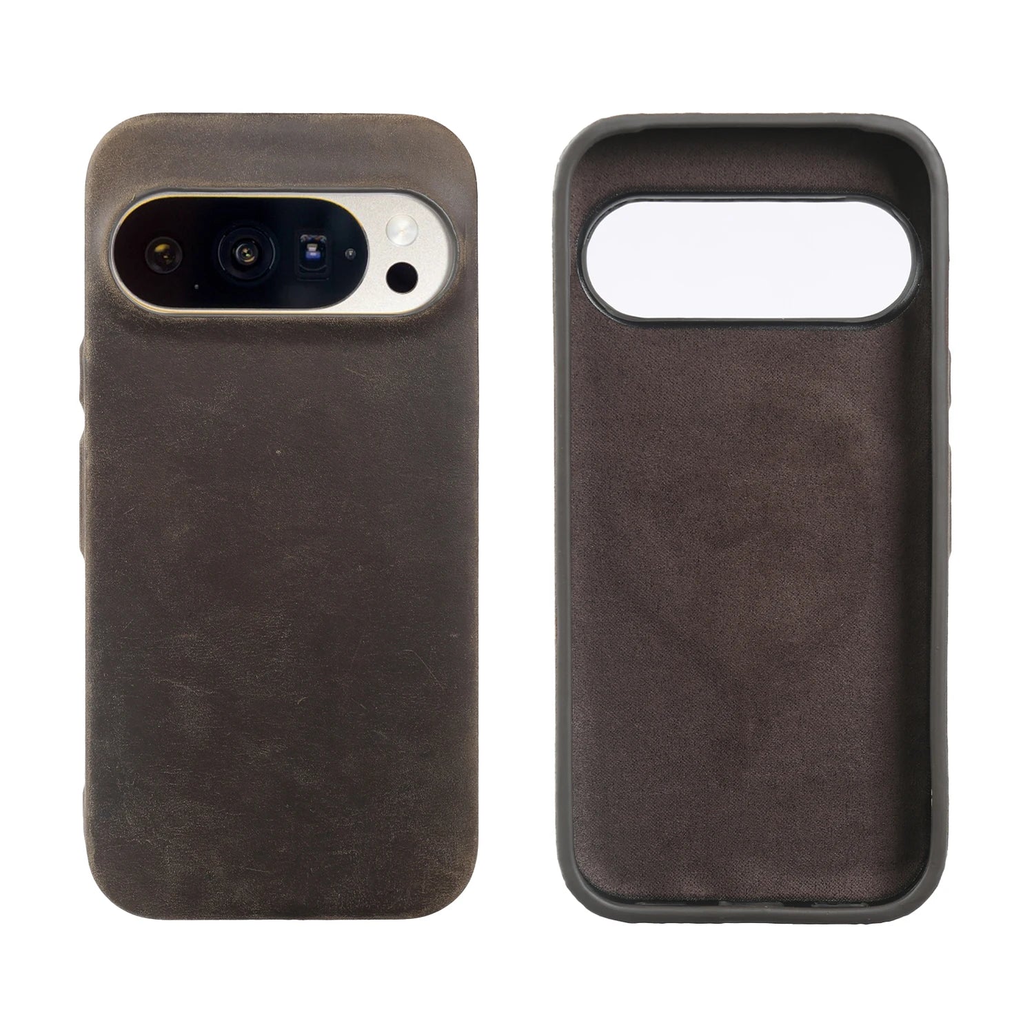 Crazy Horse Pattern Genuine Leather Case For Google Pixel 10 Pro XL Pixel10 Pro 9A 8A 7A 6A 5 6 7 8 Pro 9 Pro XL Back Cover Case